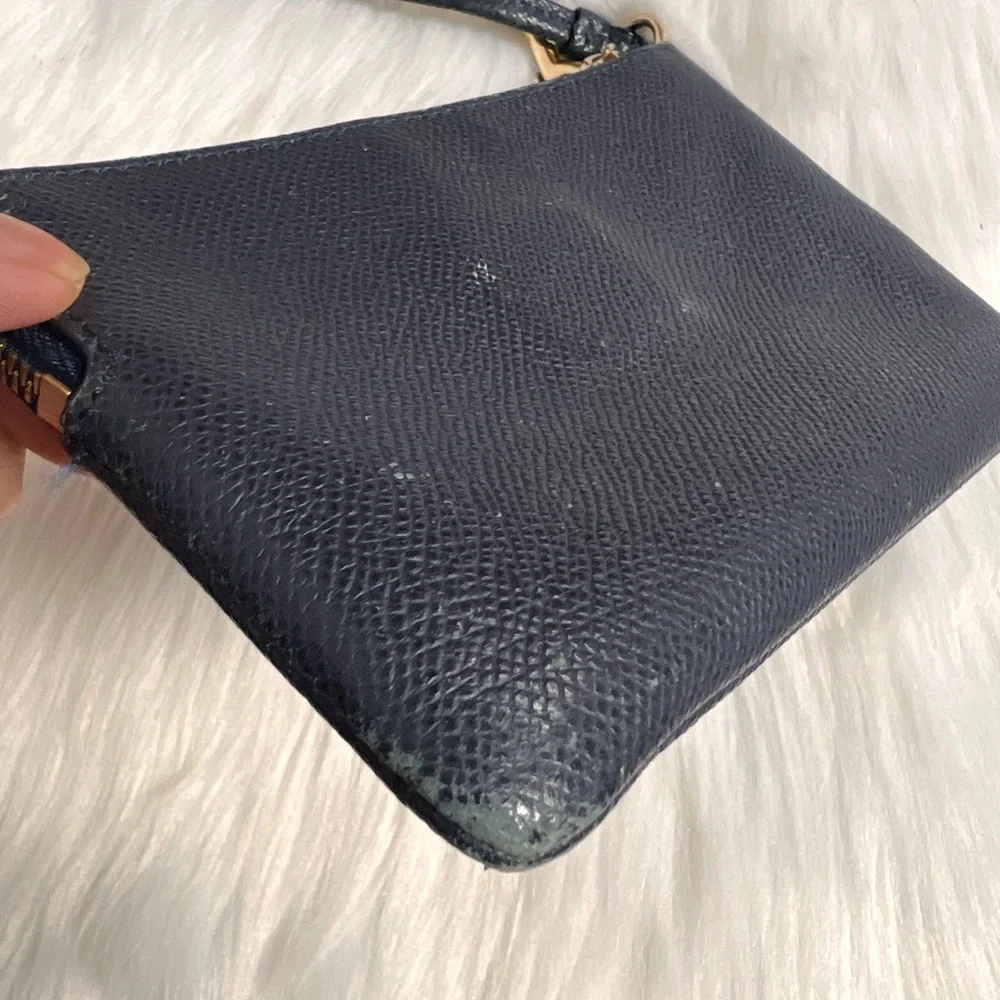 Coach Navy and Teal Wristlet - Picture 6 of 7